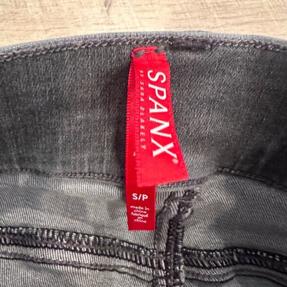 SPANX WOMENS BLACK PULL ON JEANS SIZE SMALL - Picture 5 of 9